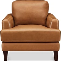 Chaise en cuir Cassia - cognac
