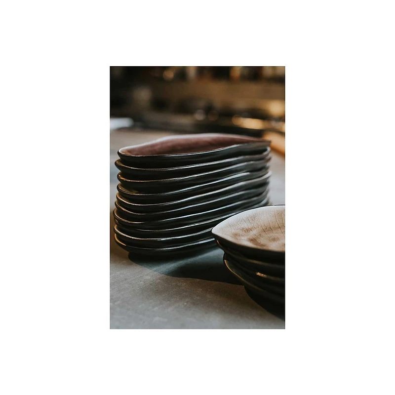 Assiettes ovales Streetfood, ensemble de 10