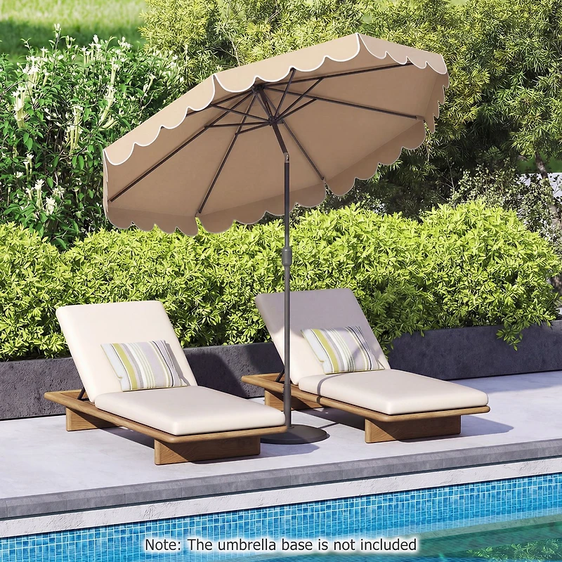 10 ft Patio Umbrella, Push Button Tilt and Crank