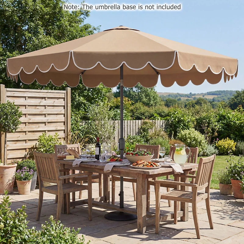 10 ft Patio Umbrella, Push Button Tilt and Crank