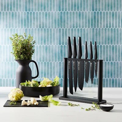 iD3 Black Samurai Gozen Knife Block 7-Piece