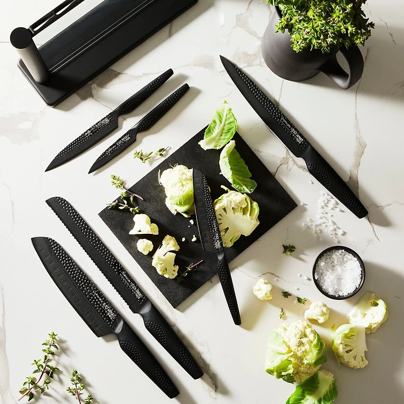 iD3 Black Samurai Gozen Knife Block 7-Piece