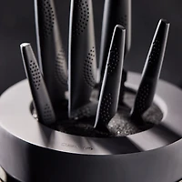 iD3 Black Samurai THE EGG Knife Block 9-Piece Black