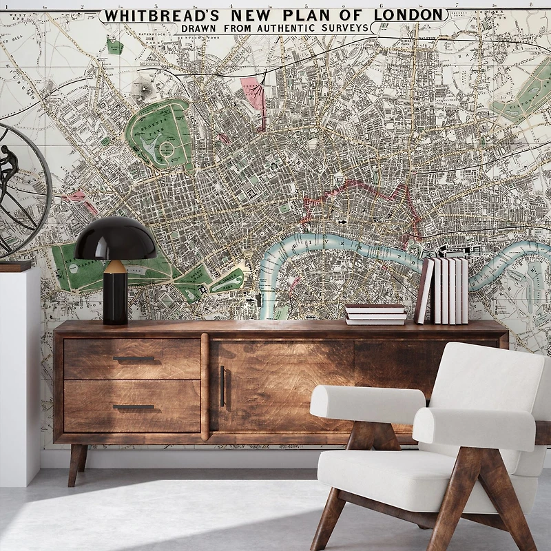 Papier peint mural « 1853 London Map »