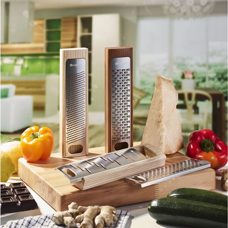 Gratta Light Wood Multi-Function Stainless Steel Grater