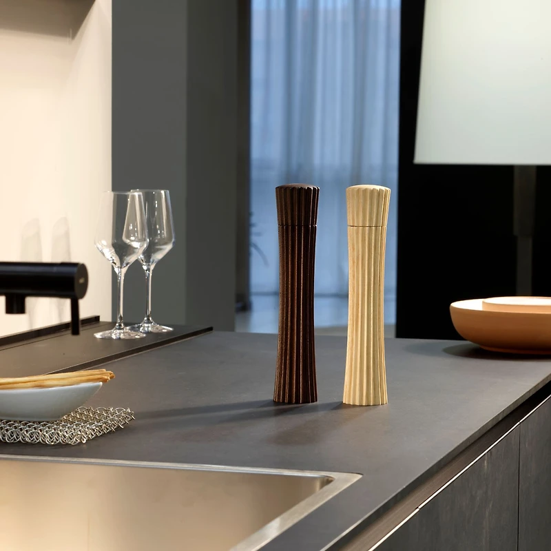 Pleats Ashwood Salt & Pepper Mill - 26 cm