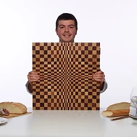 Bloc à découper Vega en chêne naturel - 50 cm