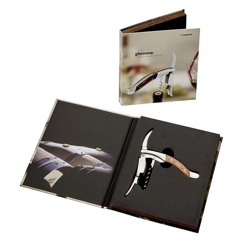 Ghemme Beech Wood Grand Crue Sommelier Double Hinge Corkscrew