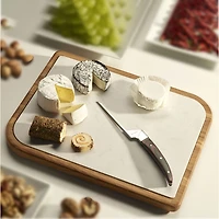Cheese Place Oak Wood Cheese Board with Marble Insert - 37 cm