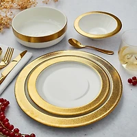 Brilliant Glory Gold 24-Piece Dinnerware Set