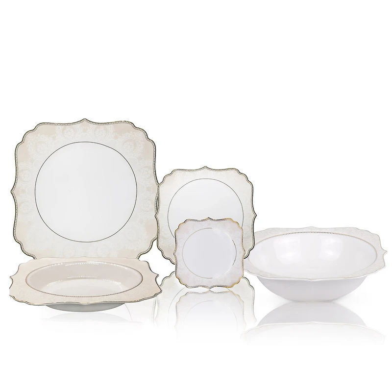 Studo 30-Piece Bone China Dinnerware Set by Brilliant