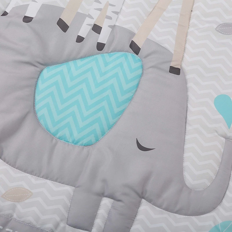 5-Piece Newborn Crib Bedding Set - Elephant & Giraffe