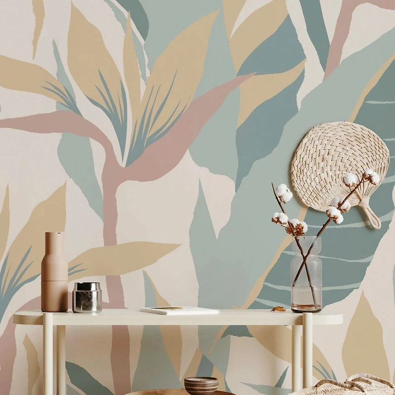 Papier peint mural « Abstract Rio Jungle Leafs »