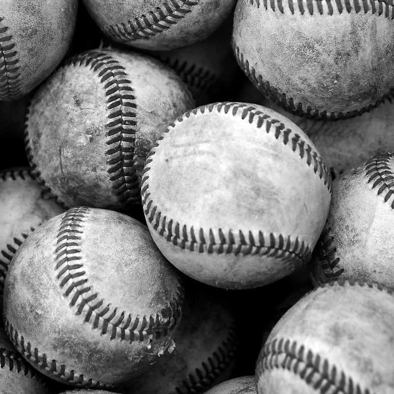 Baseball Bucket Wallpaper Mural