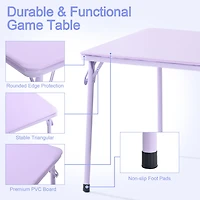Ensemble de table et chaises pliables pour enfants, ensemble de 3 - Pastel