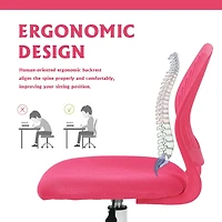 Chaise de bureau en maille  - Rose