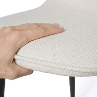 Set of 4 Beige Fabric Dining Chair by Maison Classique