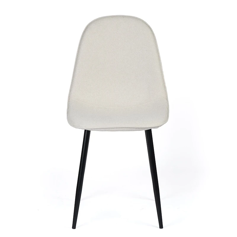 Set of 4 Beige Fabric Dining Chair by Maison Classique