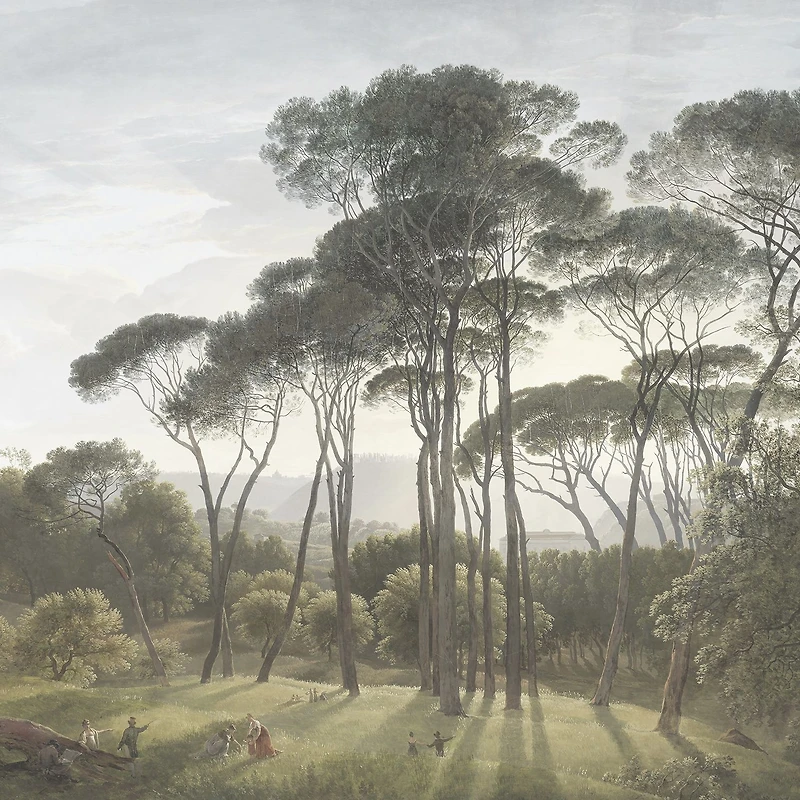 Papier peint mural « Classic Umbrella Pines Painting »
