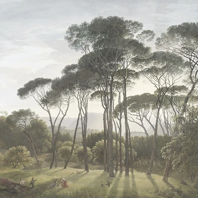Papier peint mural « Classic Umbrella Pines Painting »