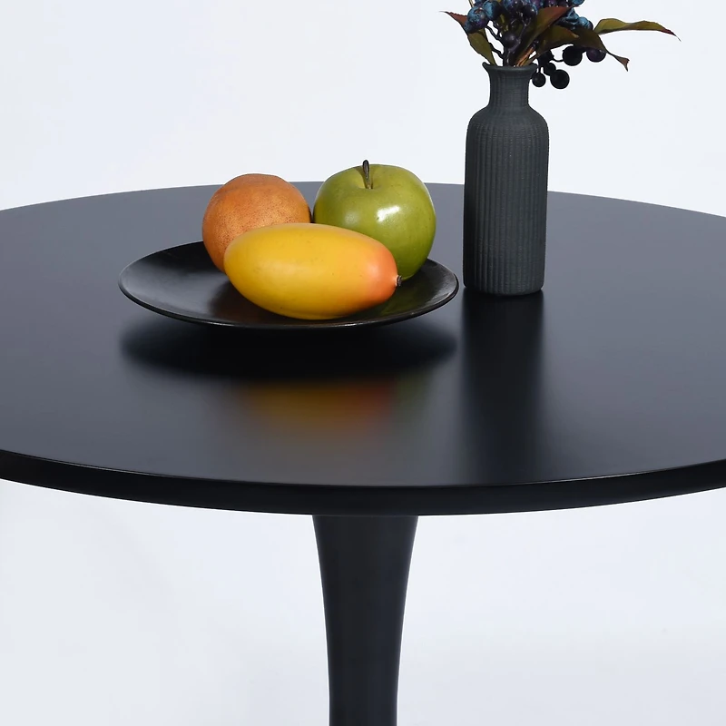 Table ronde moderne - Noir
