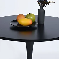 Table ronde moderne - Noir