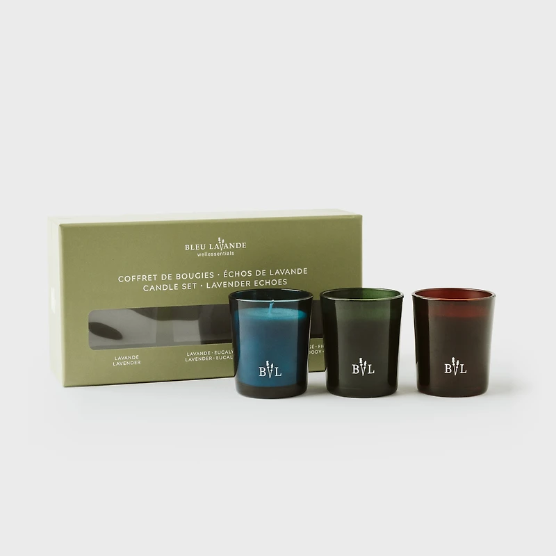 Diffuseur Lavande Vanille et trio de bougies