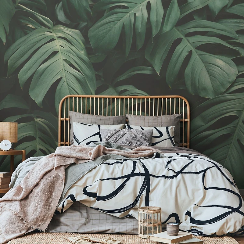 Papier peint mural « Dark Leaves »