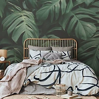 Papier peint mural « Dark Leaves »