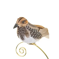 Baby Pink and White Acrylic Snowman Face Ornament Bowtie, Pack of 6