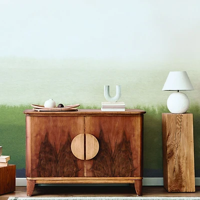 Emerald Forest Color Block Wallpaper Mural