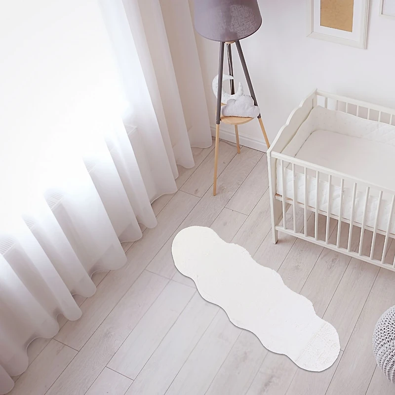 Faux Fur Rug - White, 36 x 60"