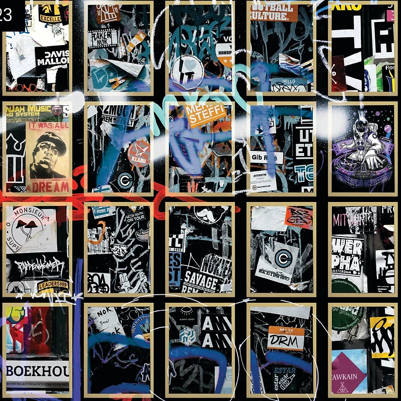 Papier peint mural « Grunge Street Graffiti »