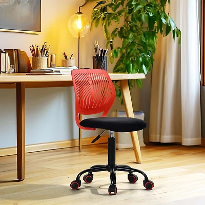 Chaise de bureau élégante pour adolescent en corduroy