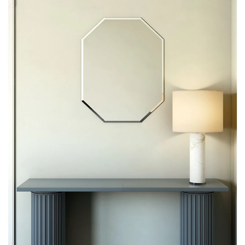 Kirwin miroir octogonal sans cadre