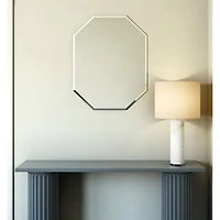 Kirwin miroir octogonal sans cadre