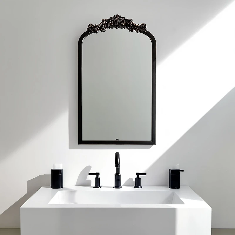 Abigail Baroque Mirror - Black