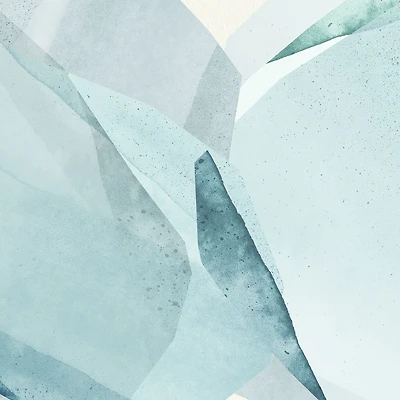 Natural Blue Creme Abstract Wallpaper Mural