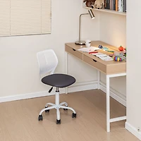 Chaise de bureau en maille  - Gris et blanc
