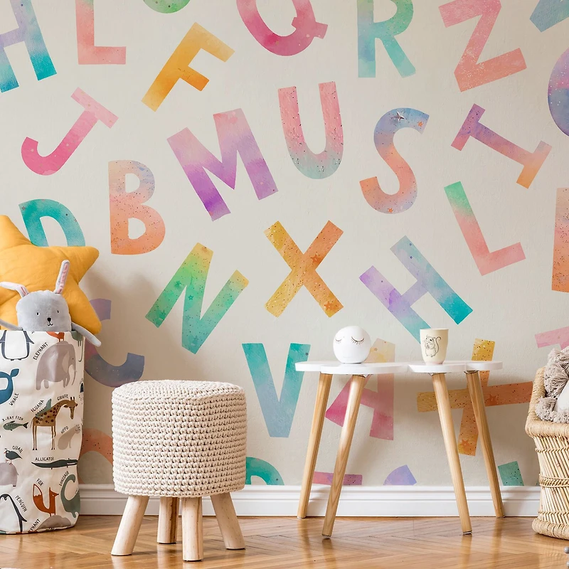 Papier peint mural « Rainbow Alphabet »