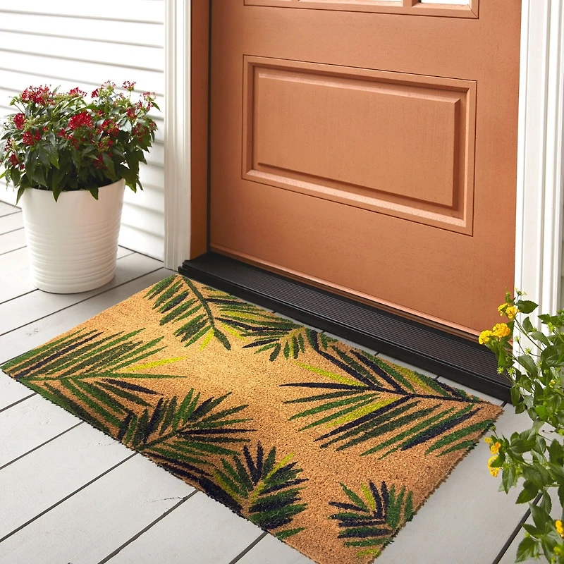 Tapis de coco - Feuilles de palmier
