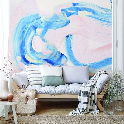 Summer Storm Paint Brush Wallpaper Mural