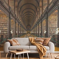 Papier peint mural « Trinity College Library »