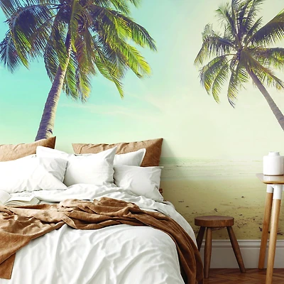Tropical Beach Resort Wallpaper Mural