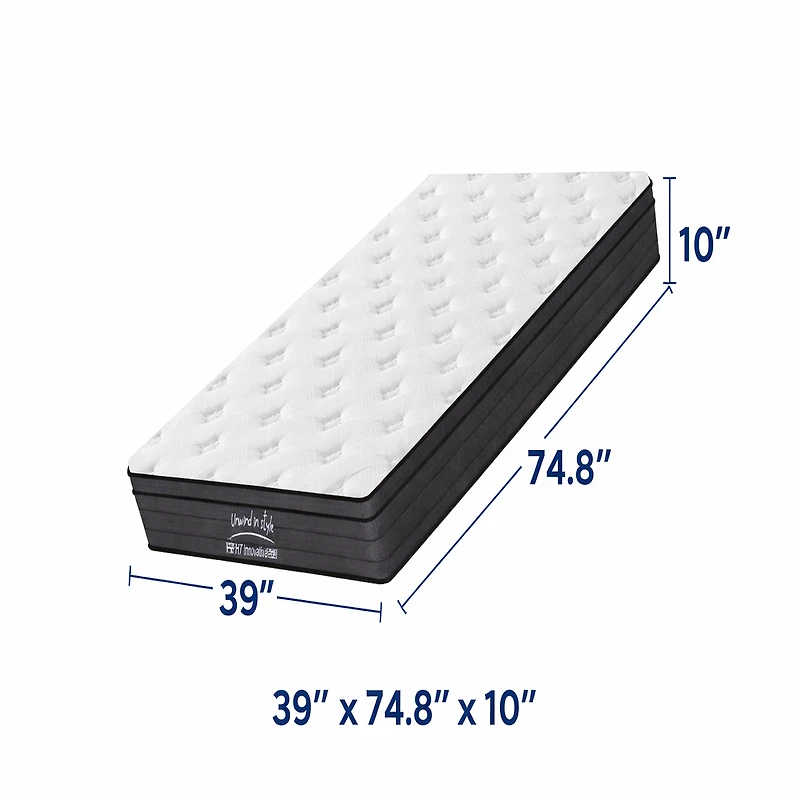 Hybrid Innerspring Memory Foam Mattress, 10" - Twin