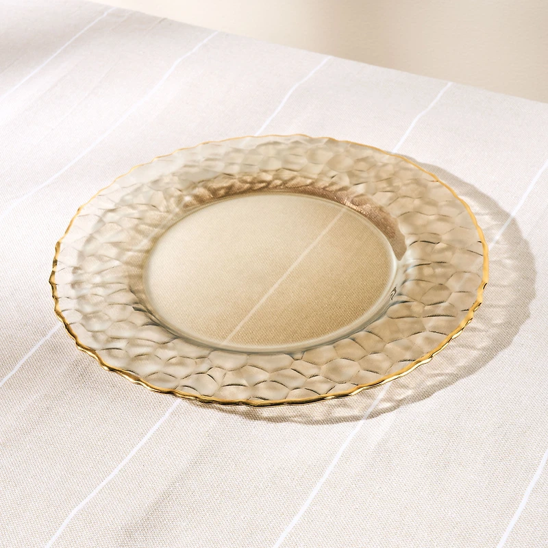 Ari Assiette de présentation à bord doré - 32 cm