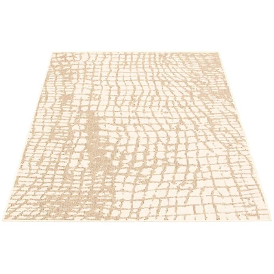 Tapis Rattan Safari Champagne-Beige
