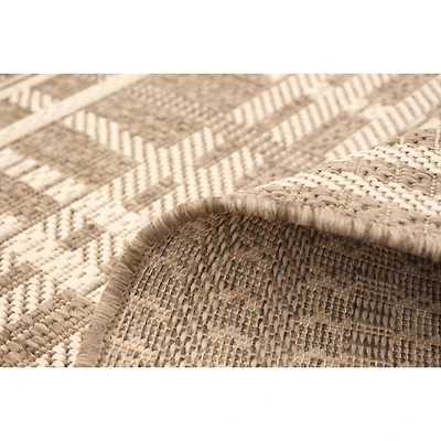 Rattan Look Burburry Taupe-Champagne Rug