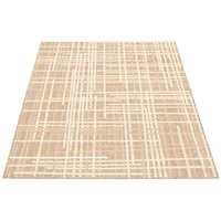 Rattan Look Burburry Taupe-Champagne Rug