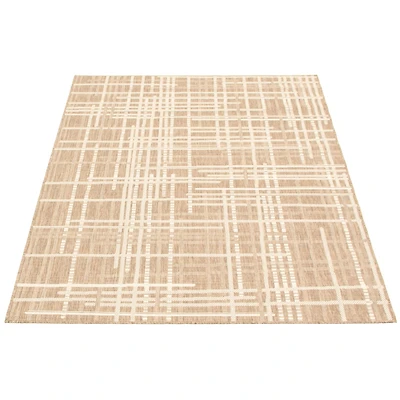 Rattan Look Burburry Taupe-Champagne Rug
